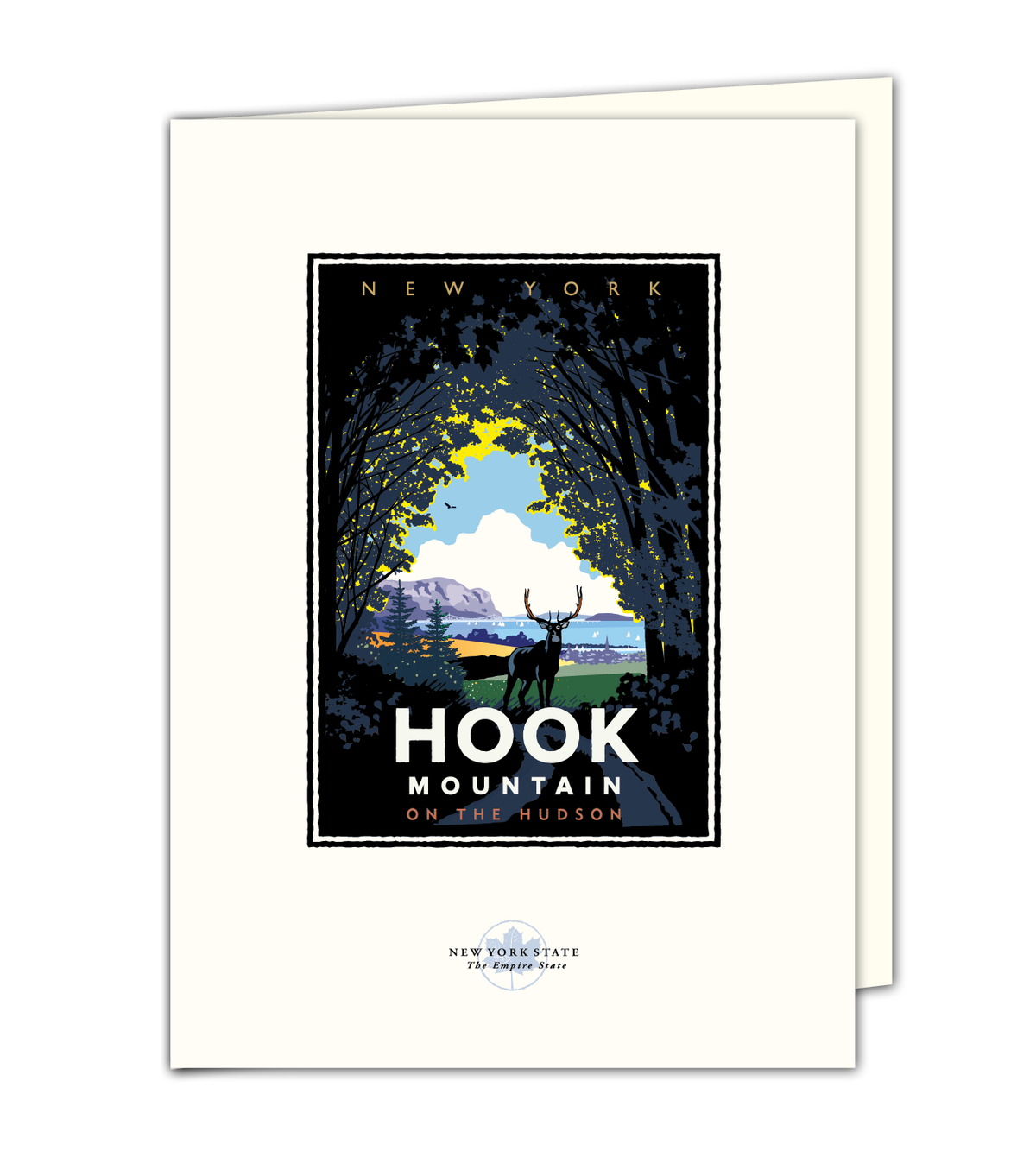 Landmark NY | Hook Mountain on the Hudson Art Print