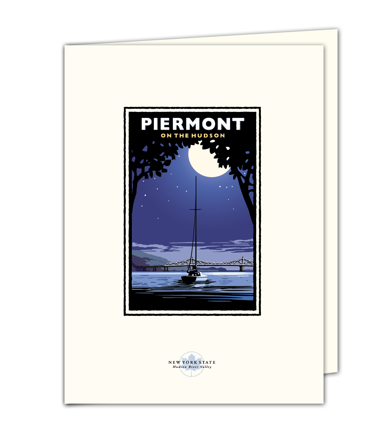 Landmark NY | Piermont on the Hudson Moonlight