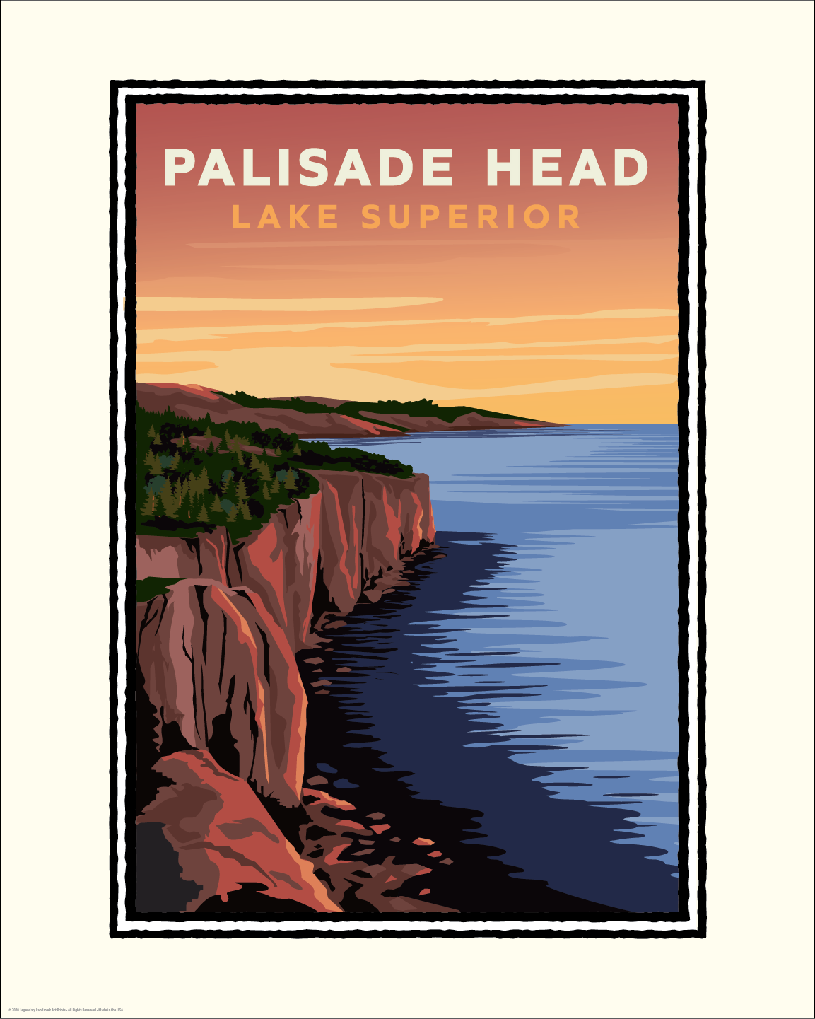 Palisade Head Silver Bay — Minnesota Art Print