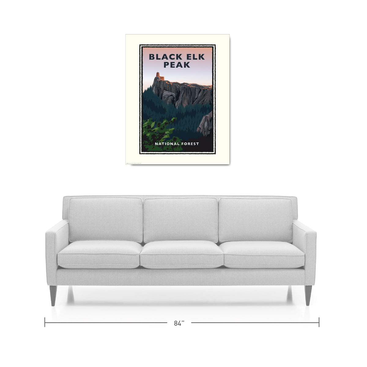Landmark SD | Black Elk Peak Custer State Park Black Hills Art Print