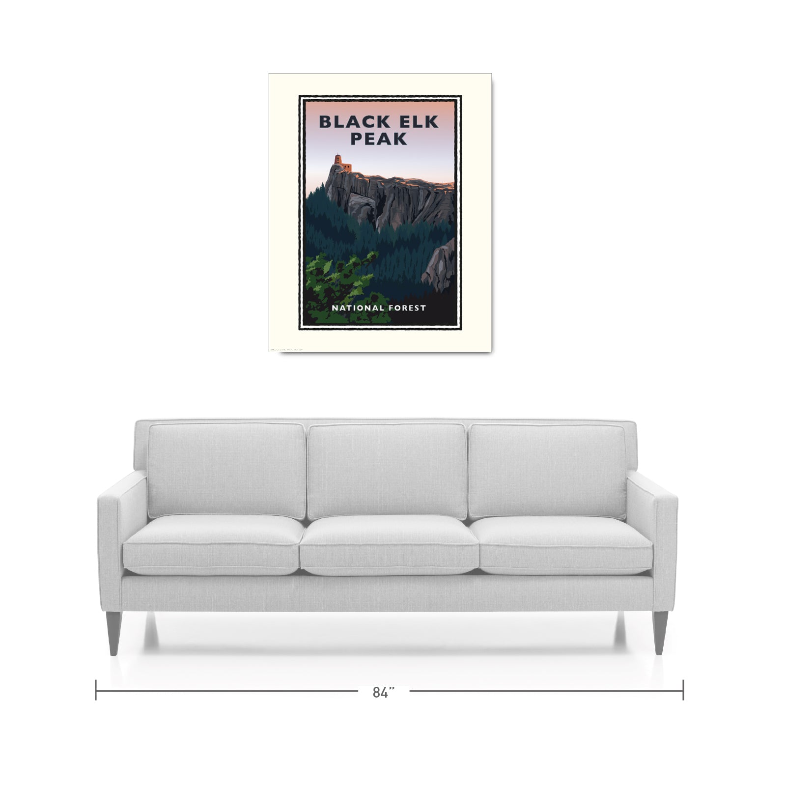 Landmark SD | Black Elk Peak Custer State Park Black Hills Art Print