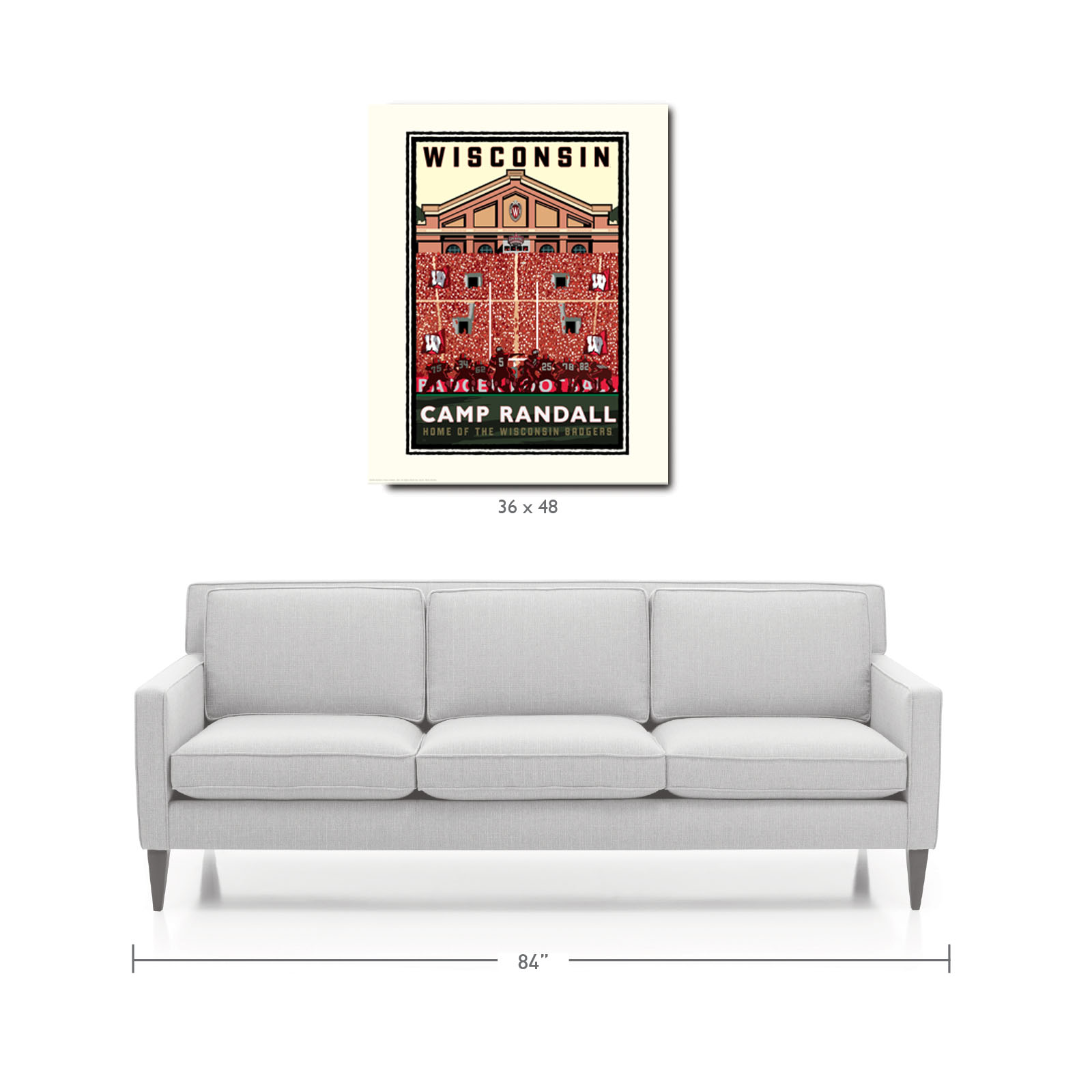 Landmark WI | UW-Madison Badgers Camp Randall On Field