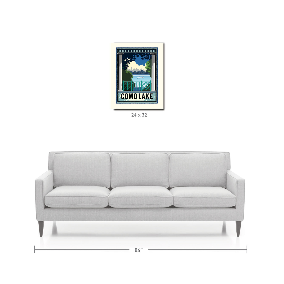 Landmark MN | Como Lake St Paul Art Print