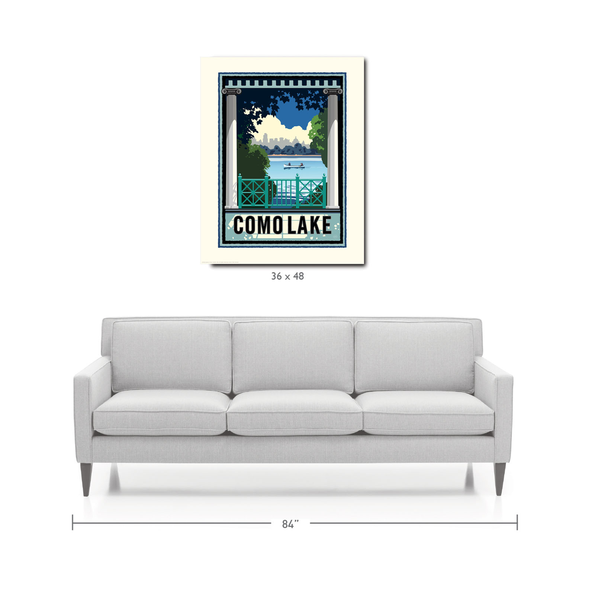 Landmark MN | Como Lake St Paul Art Print