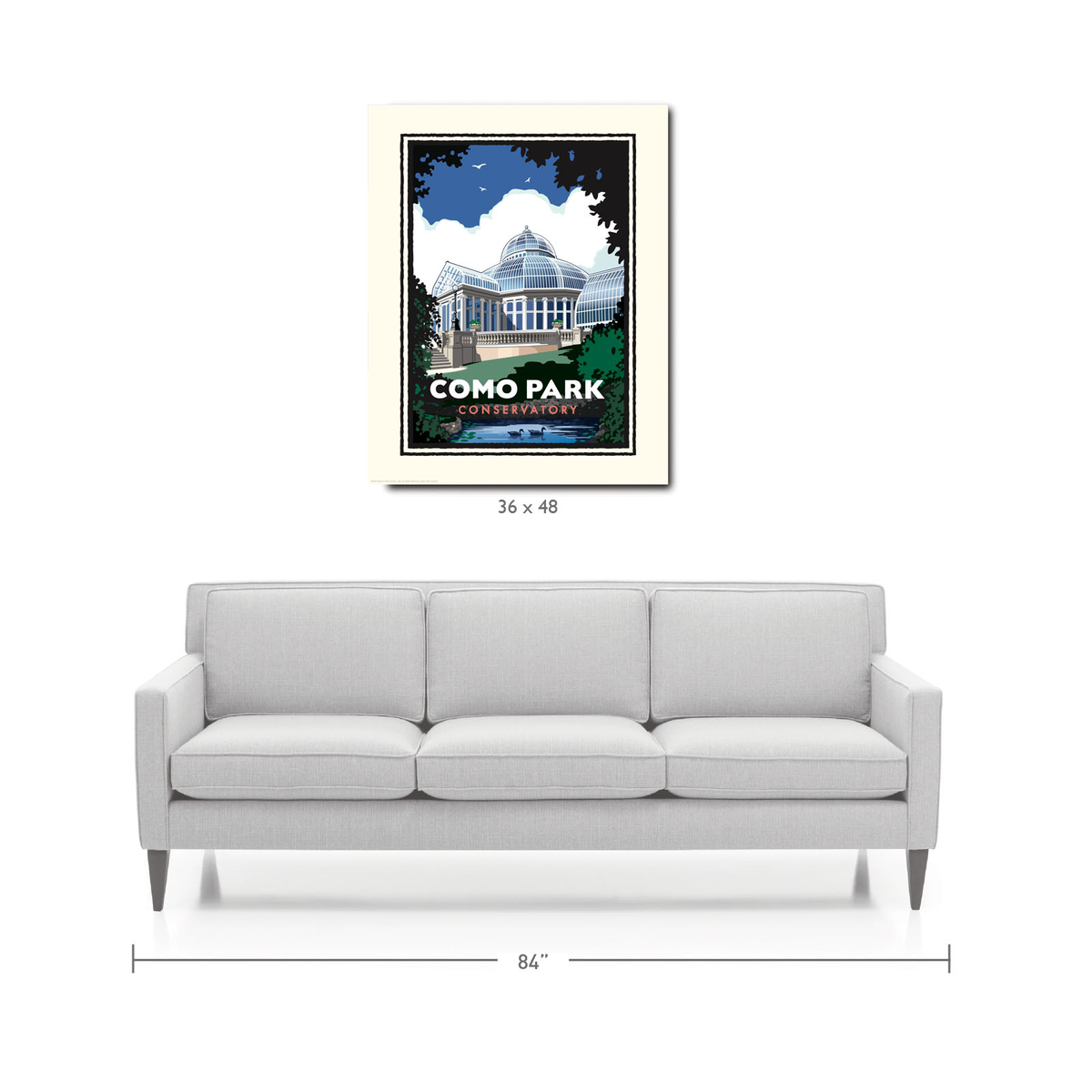 Landmark MN | Como Park Conservatory St Paul Art Print