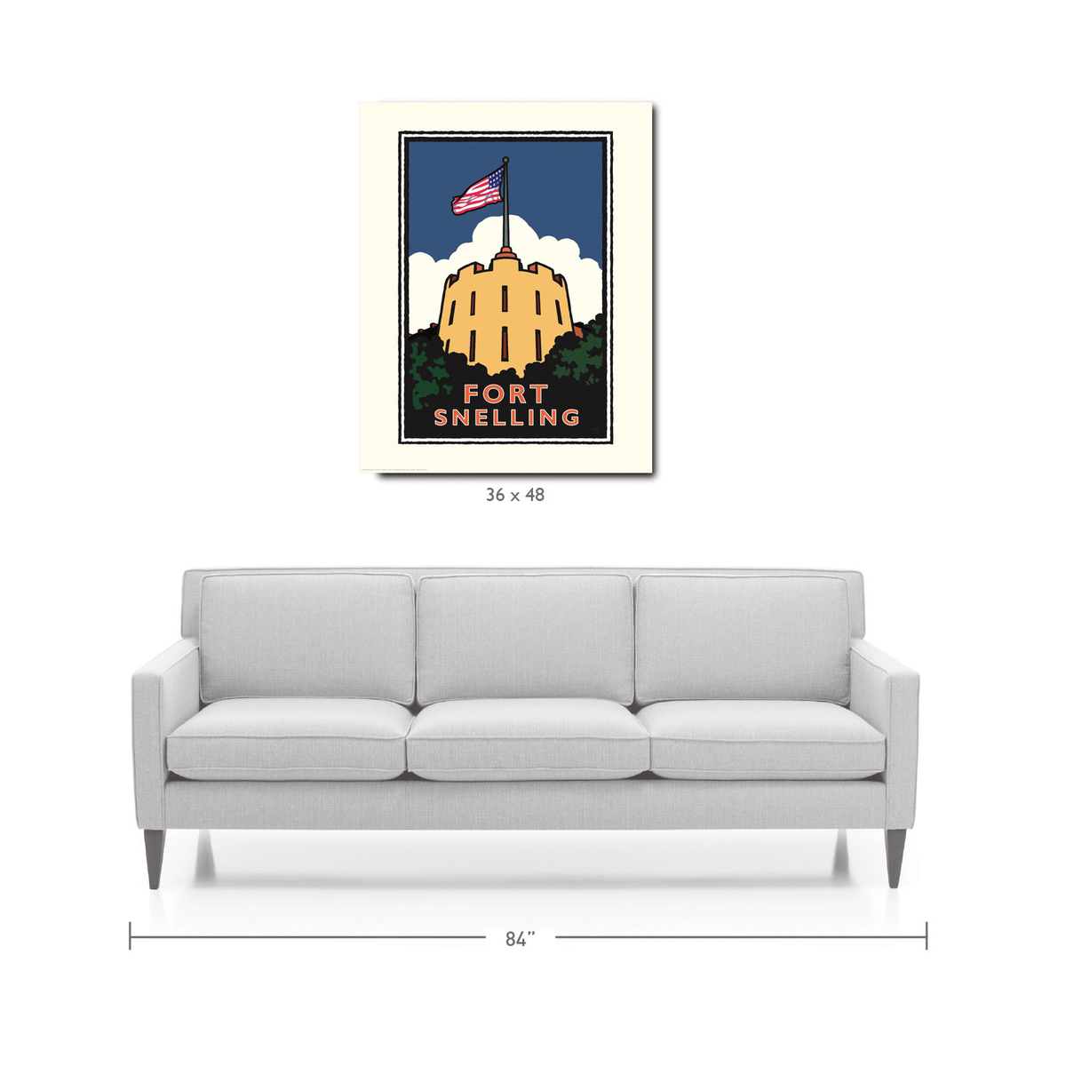 Landmark MN | Fort Snelling Art Print