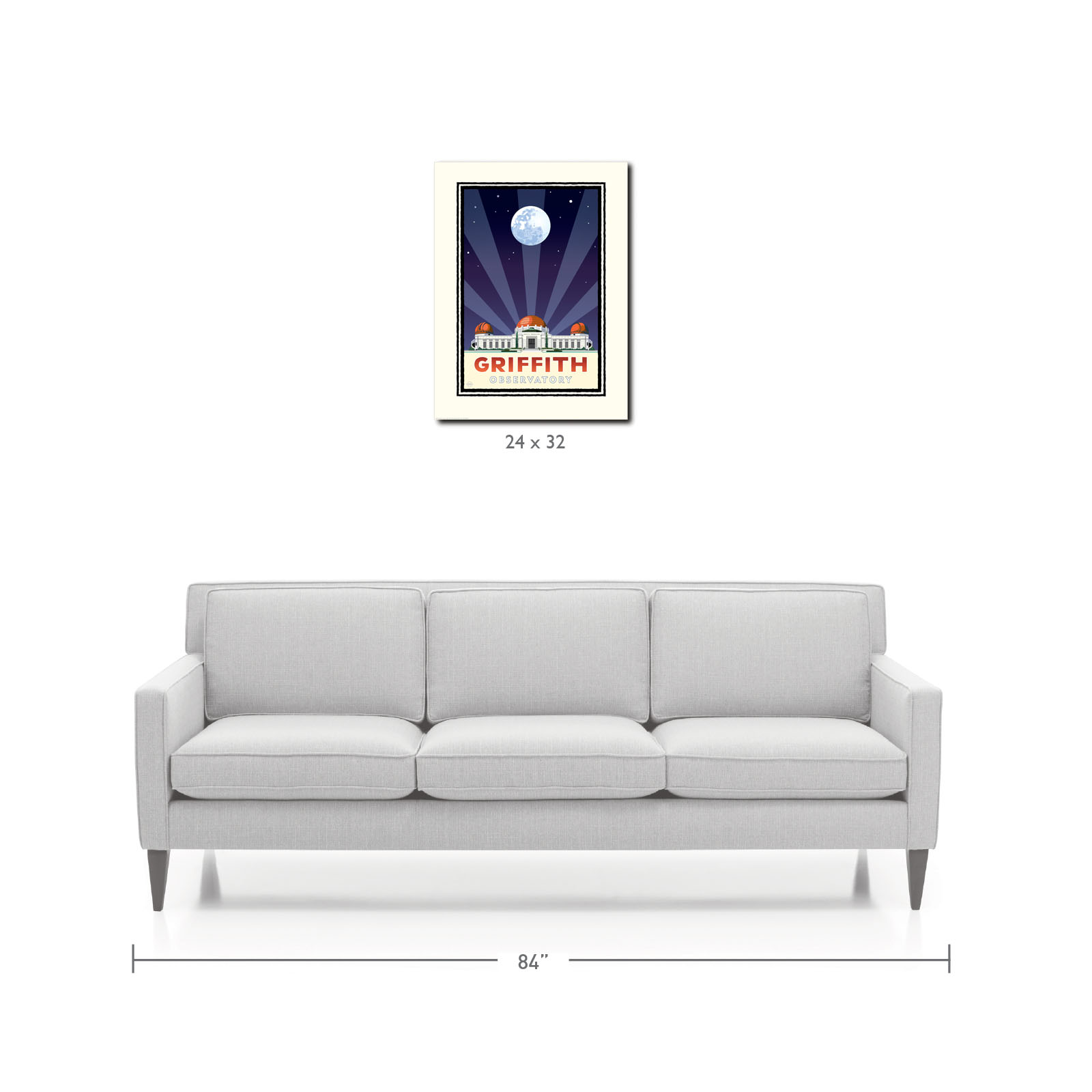 Landmark CA | Griffith Park Observatory Purple Moon