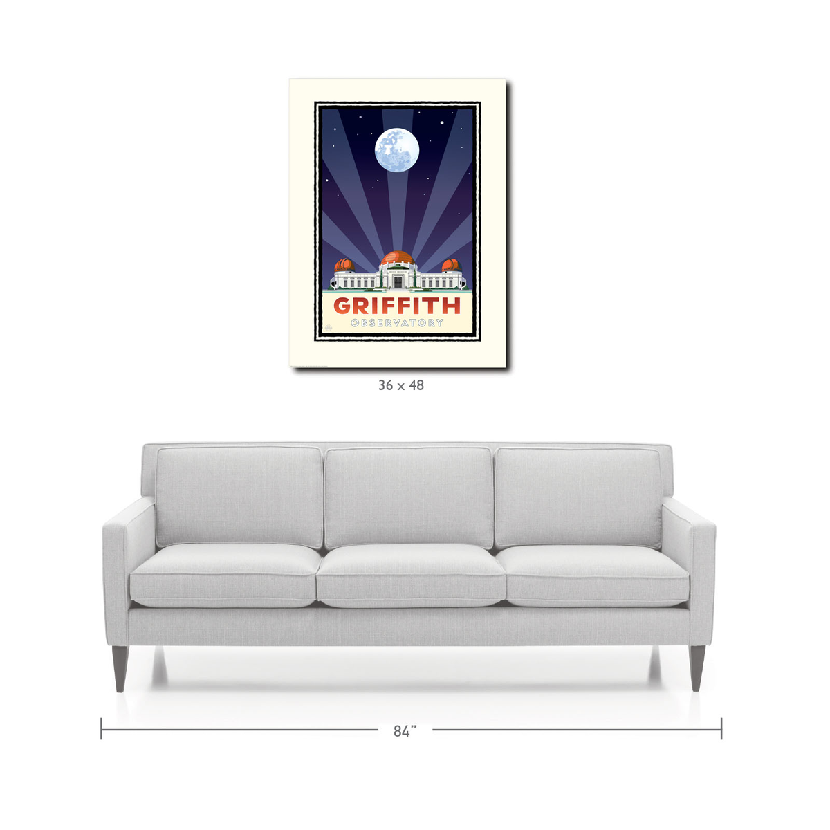 Landmark CA | Griffith Park Observatory Purple Moon