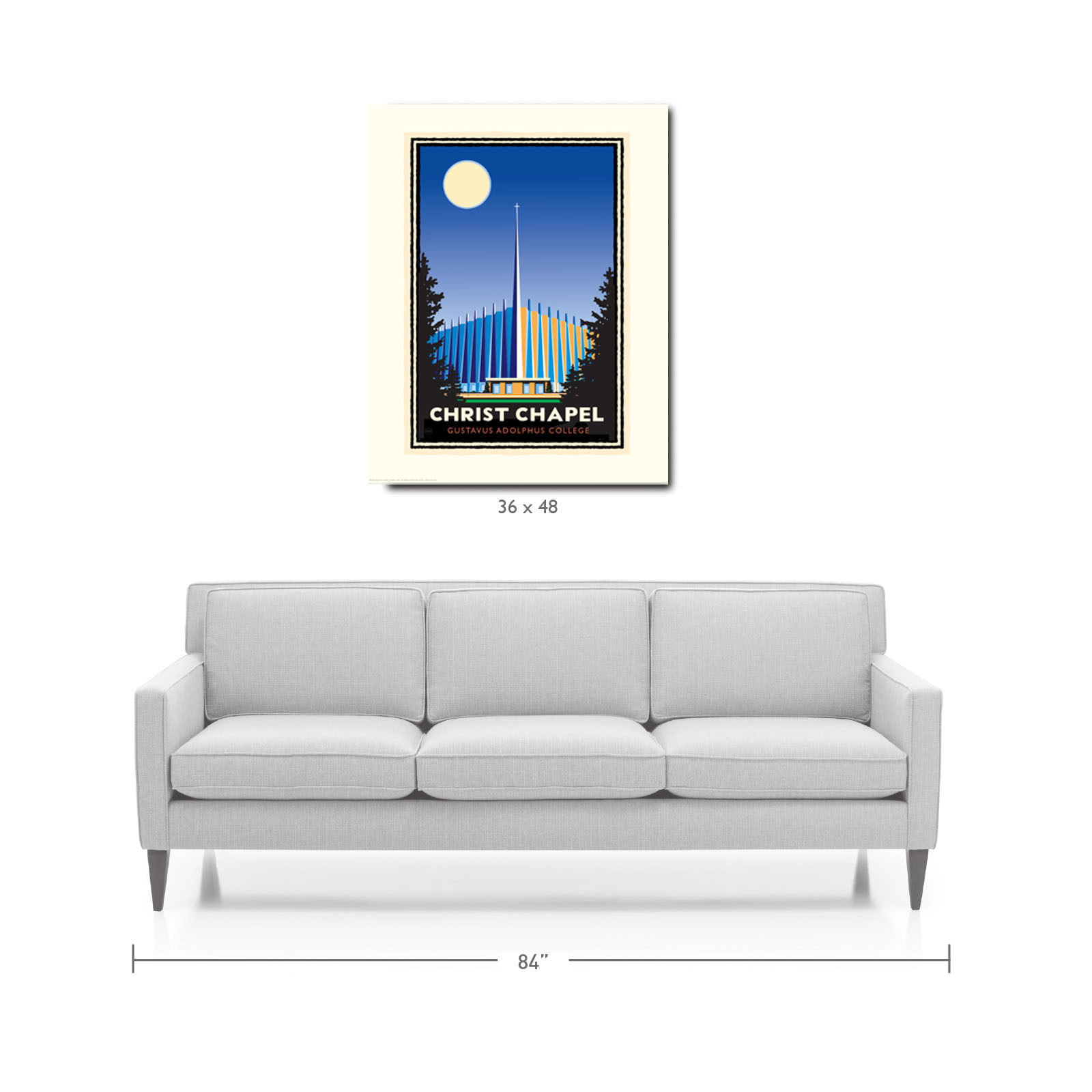 Landmark MN | Gustavus Christ Chapel Art Print
