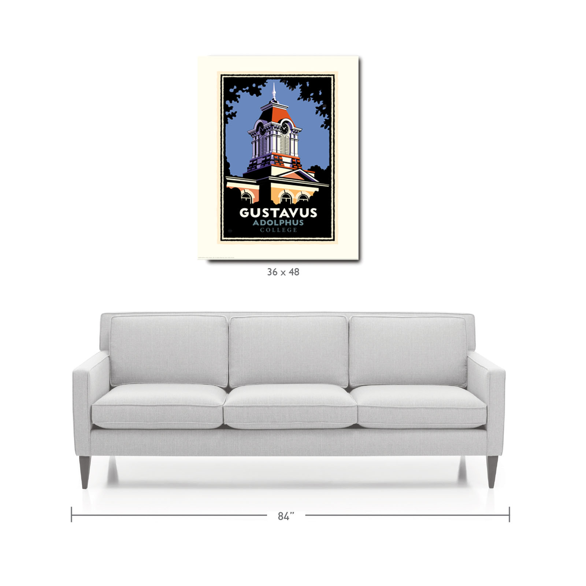 Landmark MN | Gustavus Old Main Tower Art Print