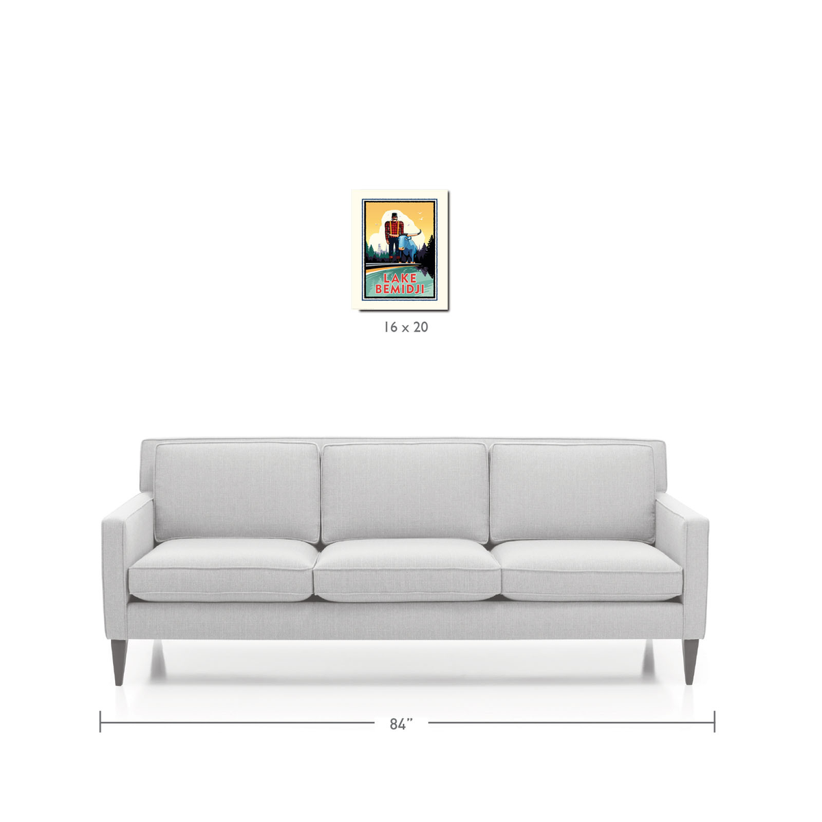 Landmark MN | Lake Bemidji Art Print