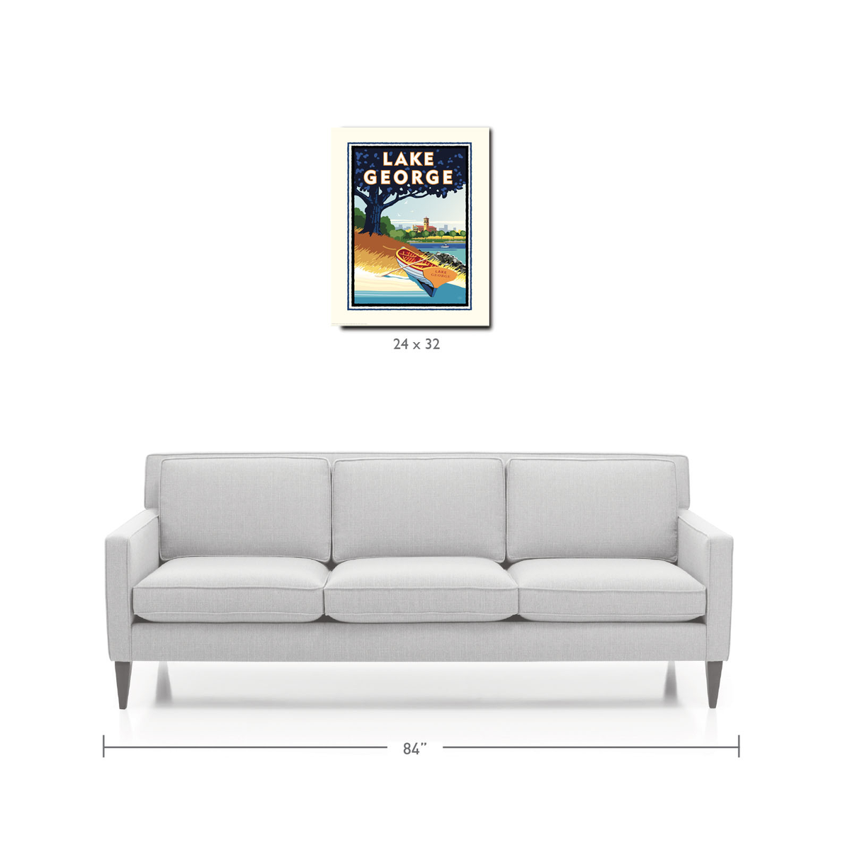 Landmark MN | Lake George Art Print