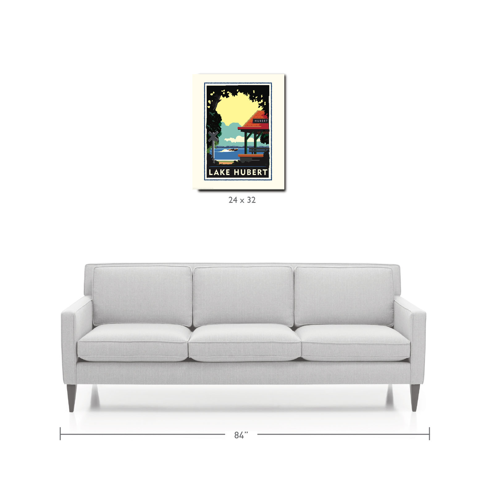 Landmark MN | Lake Hubert Nisswa Art Print