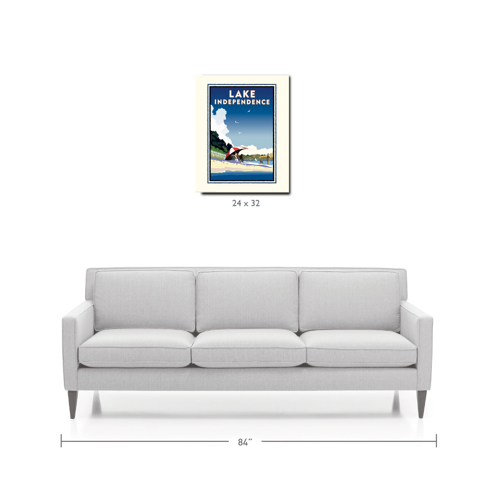 Landmark MN | Lake Independence Art Print