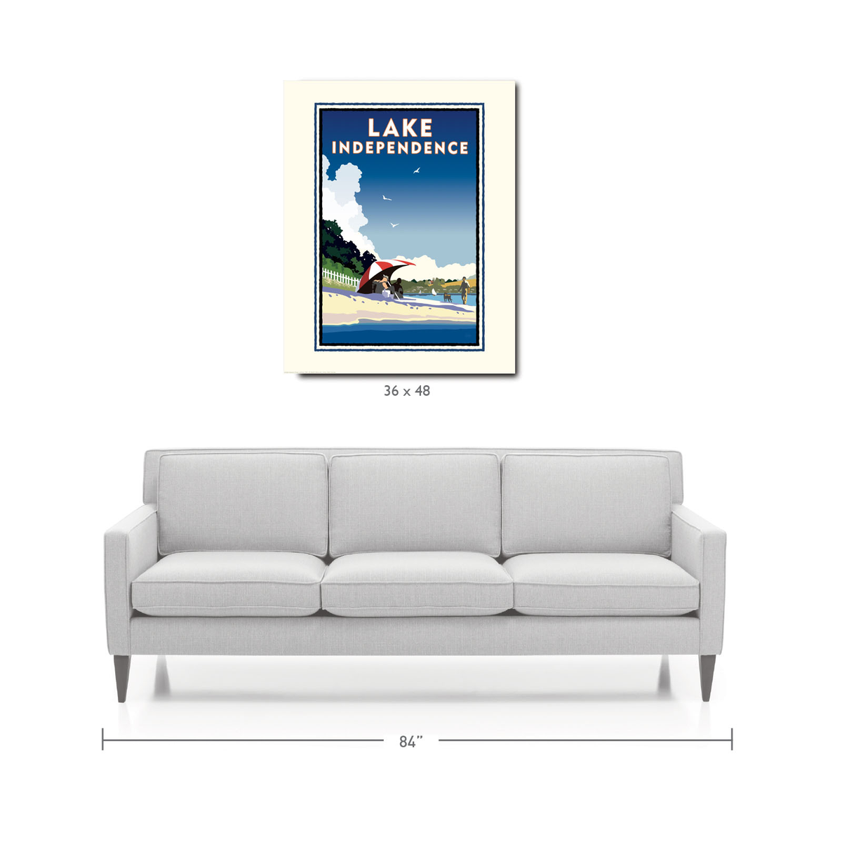 Landmark MN | Lake Independence Art Print