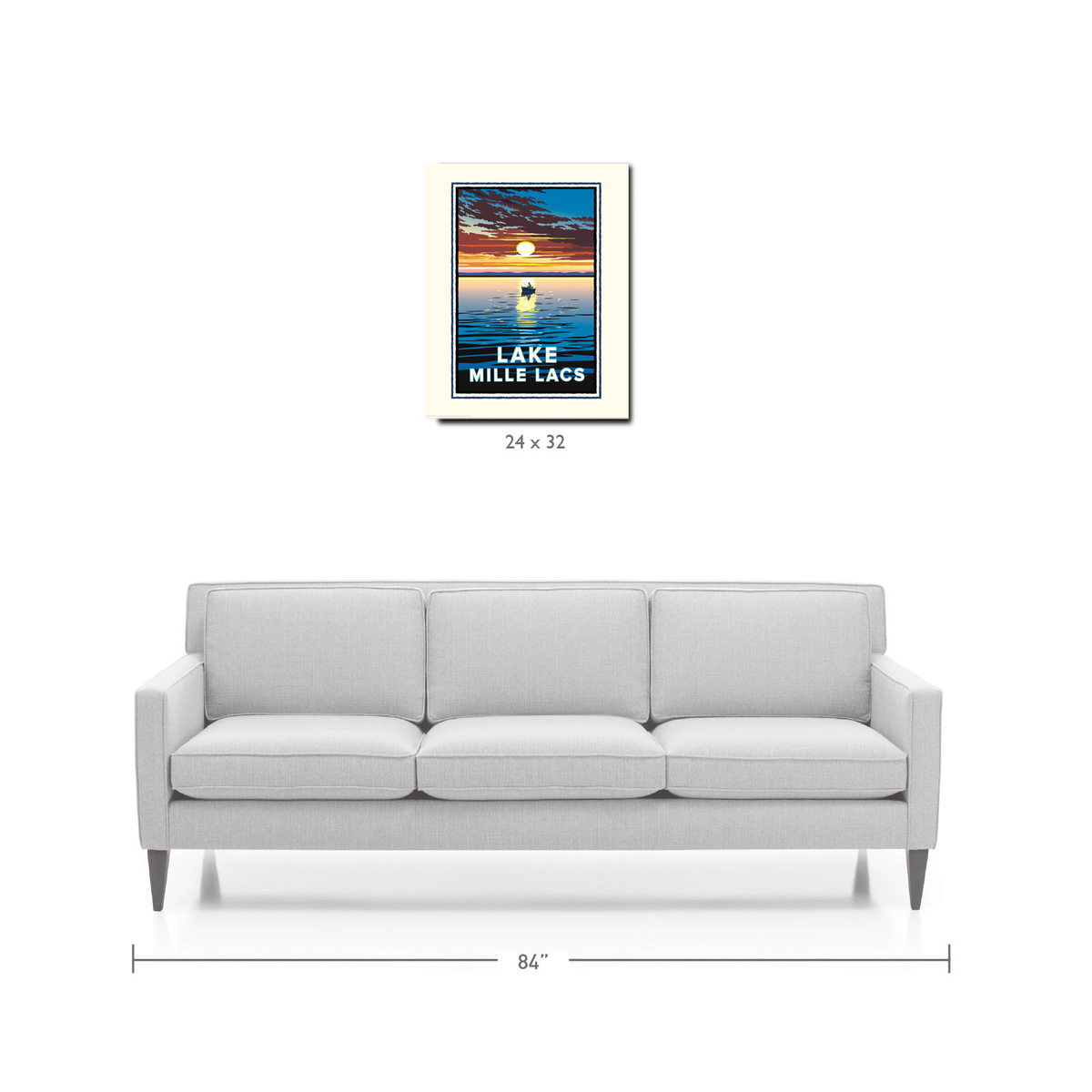 Landmark MN | Lake Mille Lacs Art Print