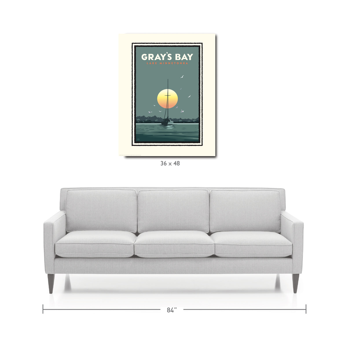 Landmark MN | Lake Minnetonka Gray's Bay Art Print