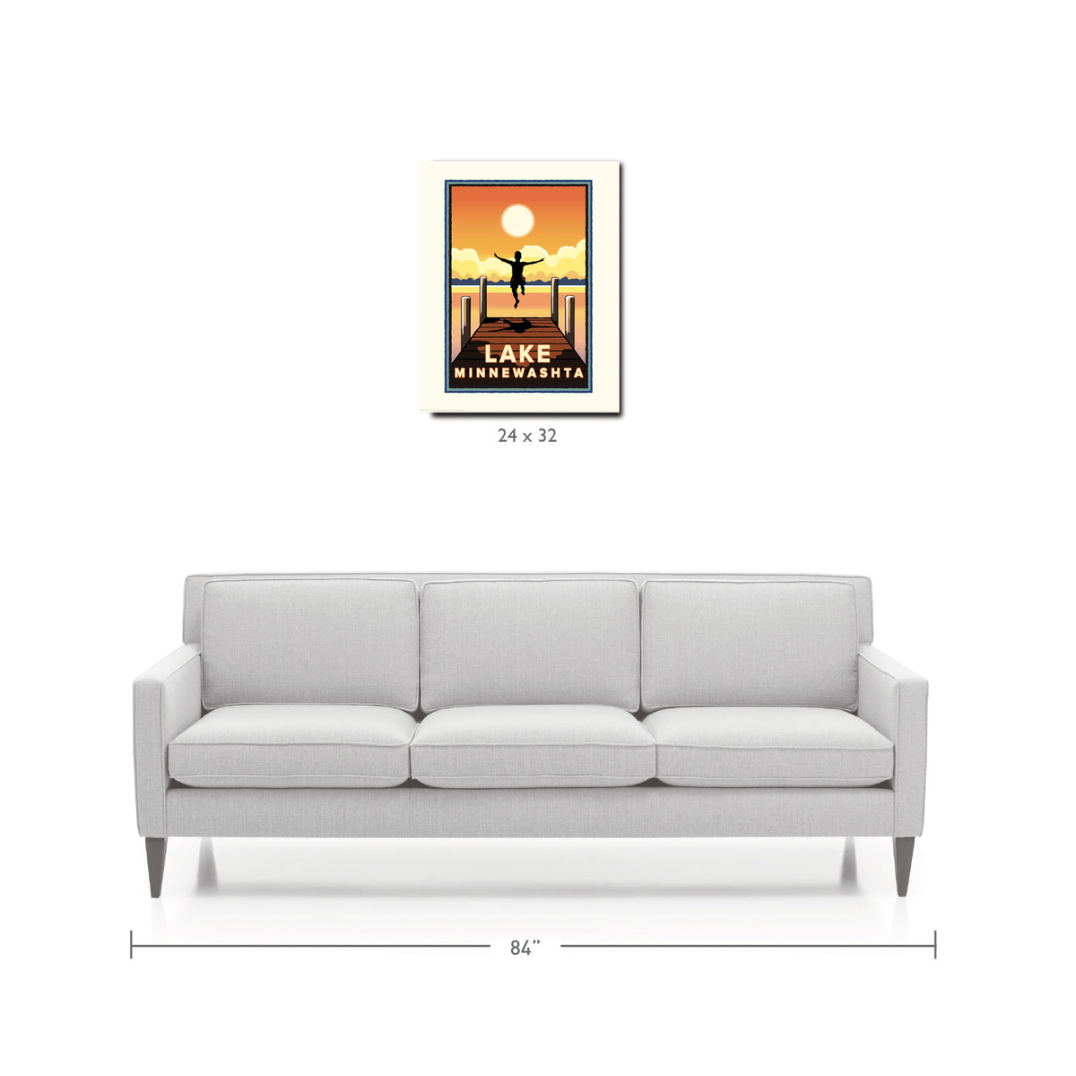 Landmark MN | Lake Minnewashta Art Print