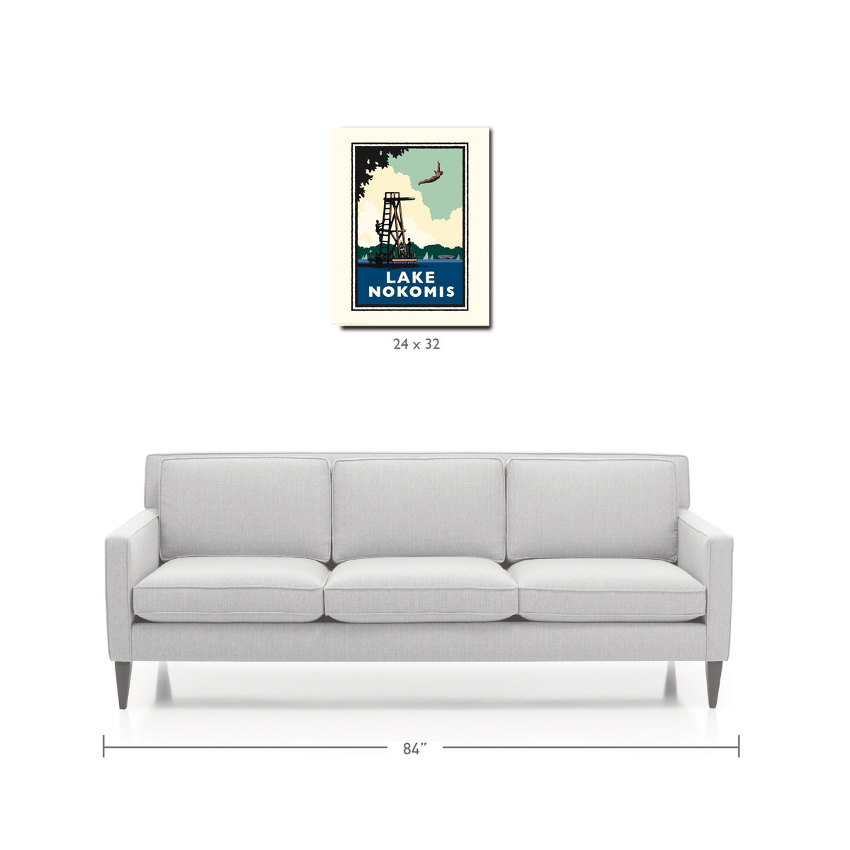 Landmark MN | Lake Nokomis High Dive Minneapolis Art Print