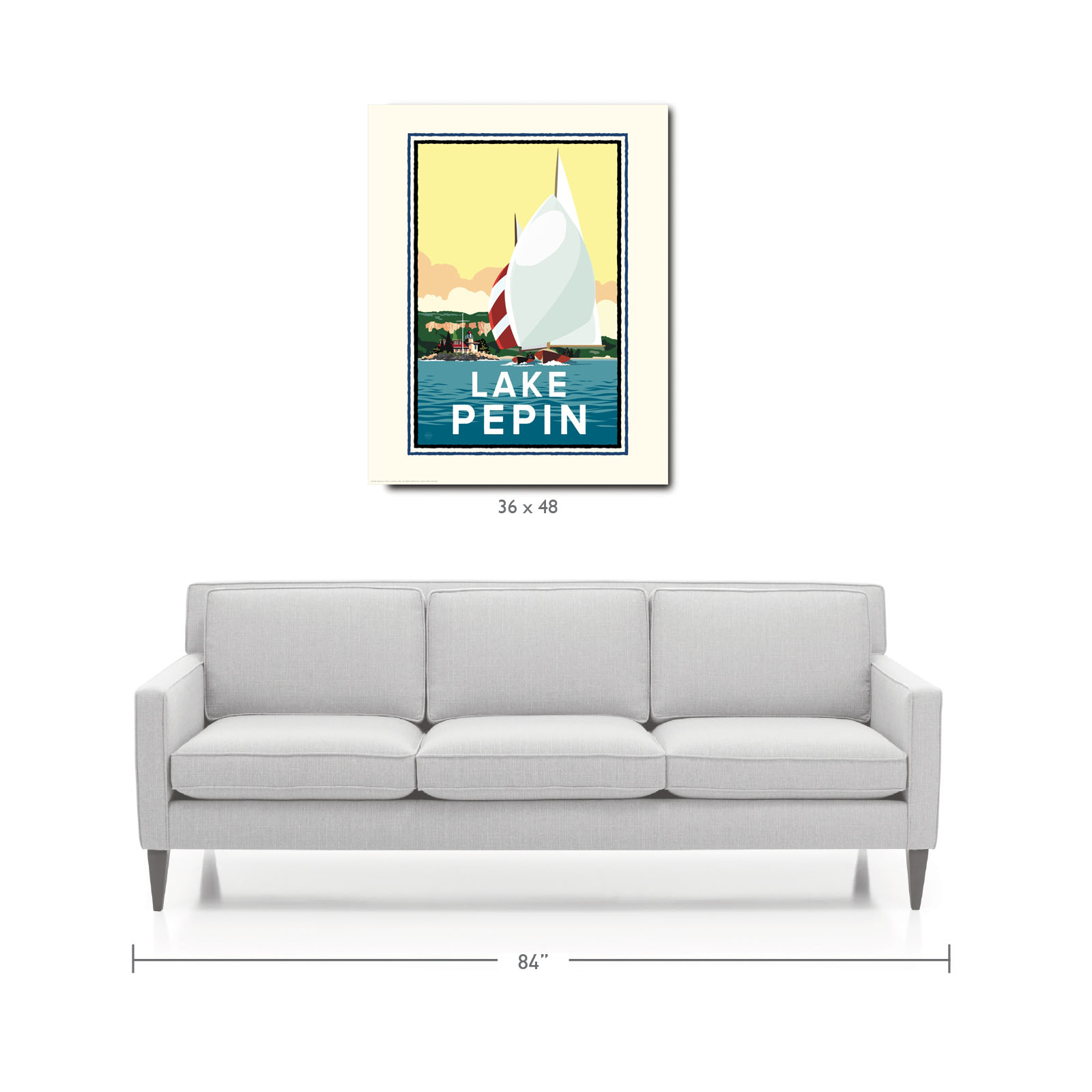 Landmark MN | Lake Pepin Art Print