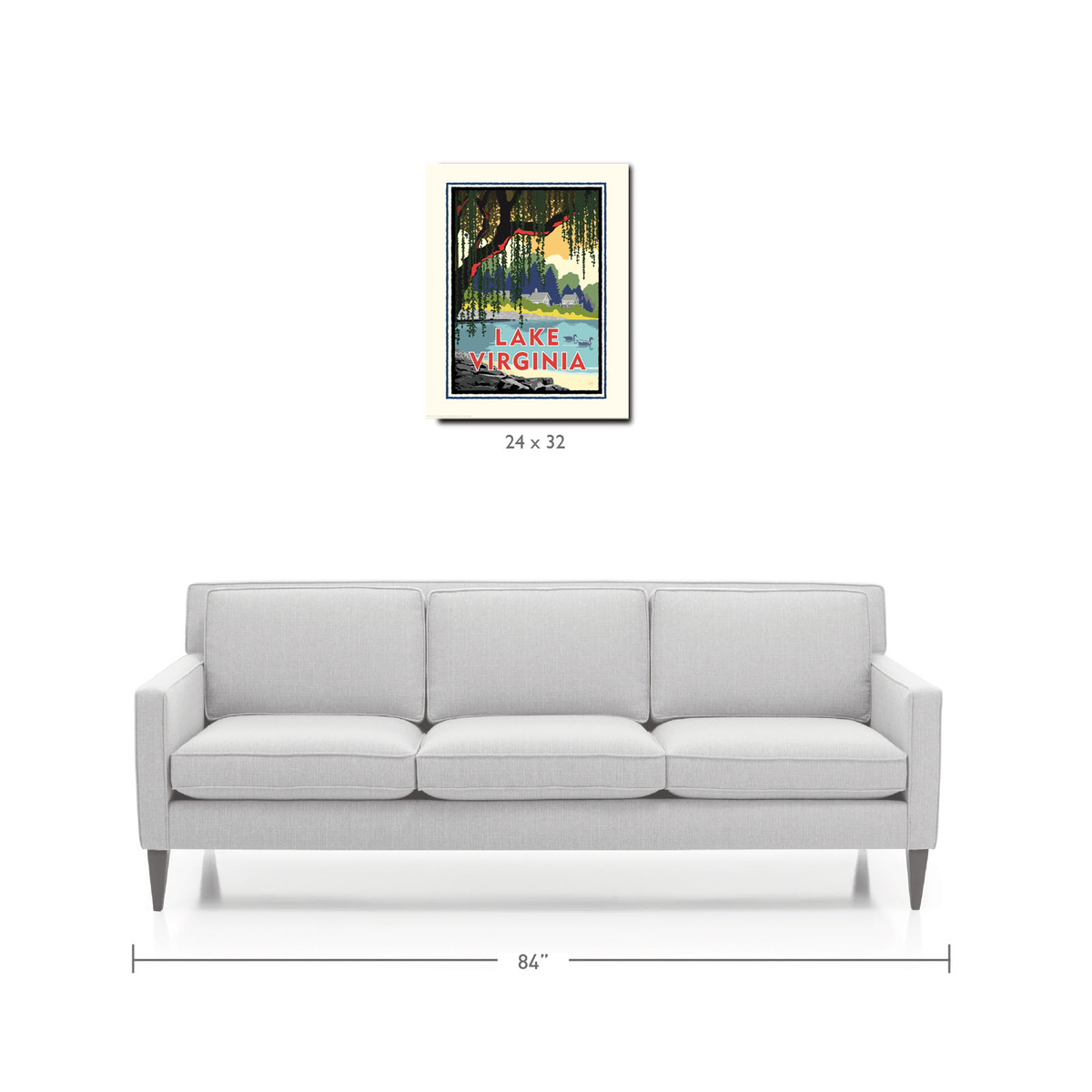 Landmark MN | Lake Virginia Art Print