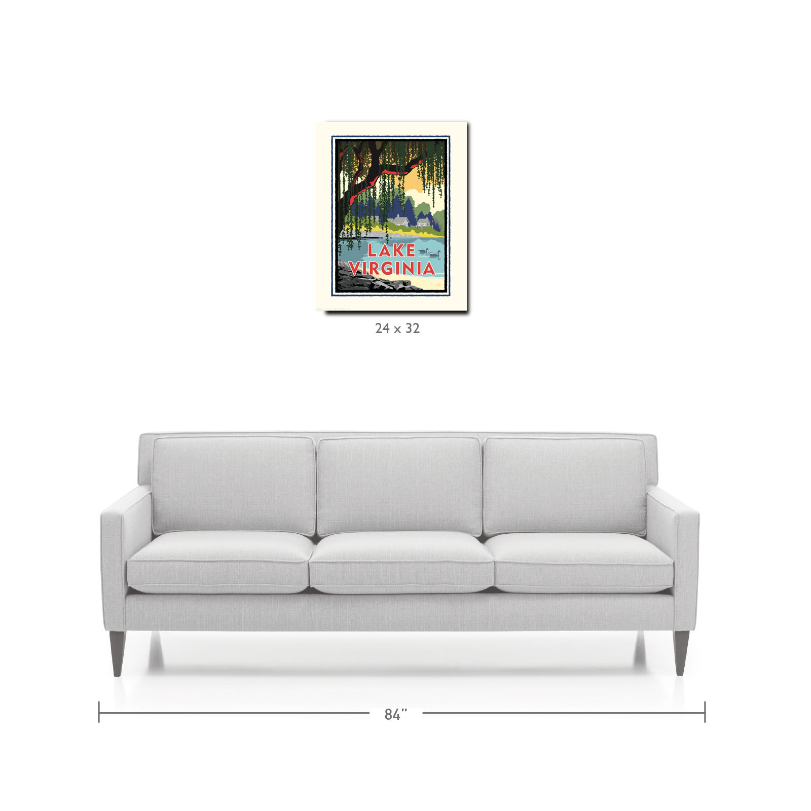 Landmark MN | Lake Virginia Art Print