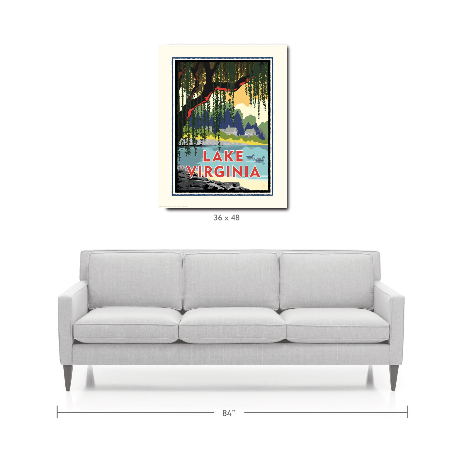 Landmark MN | Lake Virginia Art Print