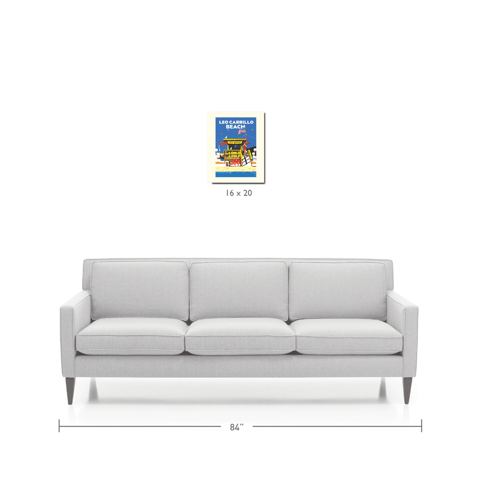 Landmark CA | Lifeguard Stand Leo Carrillo Beach Art Print