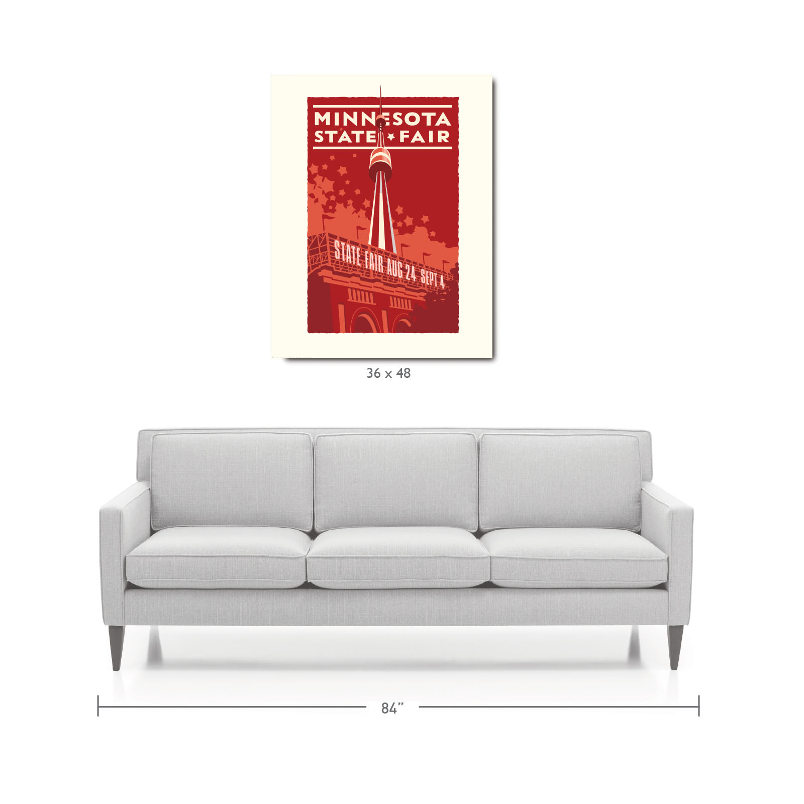 Landmark MN | Minnesota State Fair Red - Legendary Landmark Art Prints
