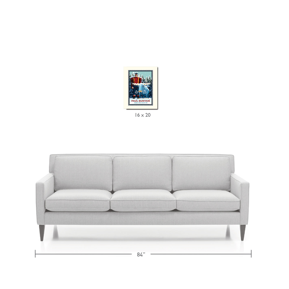 Landmark MN | Paul Bunyan Winter Scene Art Print