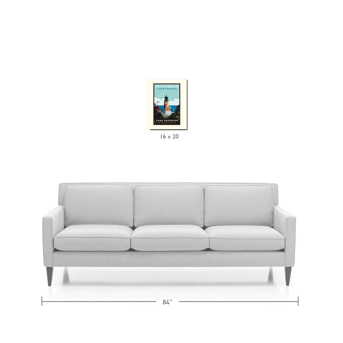 Landmark MN | Split Rock Lighthouse Lakeview Day North Shore Art Print