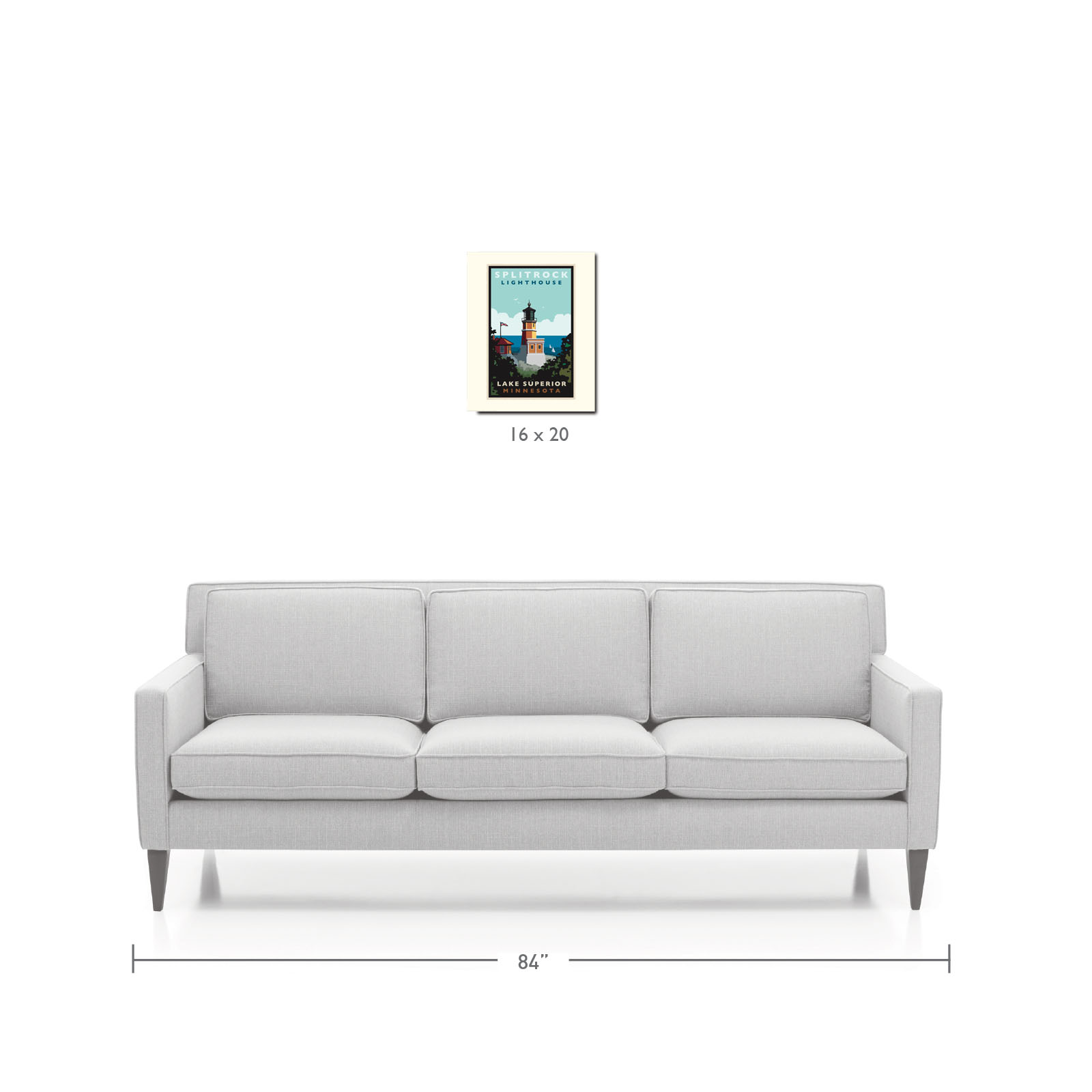 Landmark MN | Split Rock Lighthouse Lakeview Day North Shore Art Print