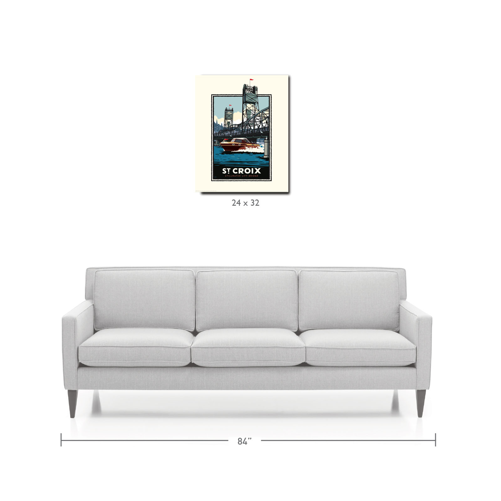 Landmark MN | St. Croix River Boating Art Print