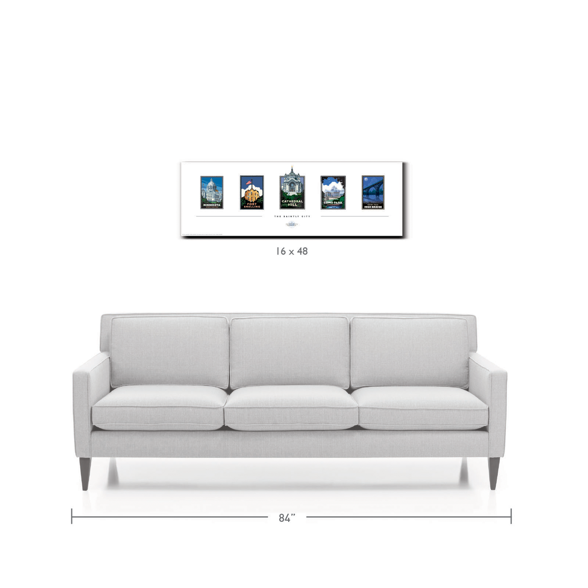 Landmark MN | The Saintly City Collection St Paul Art Print