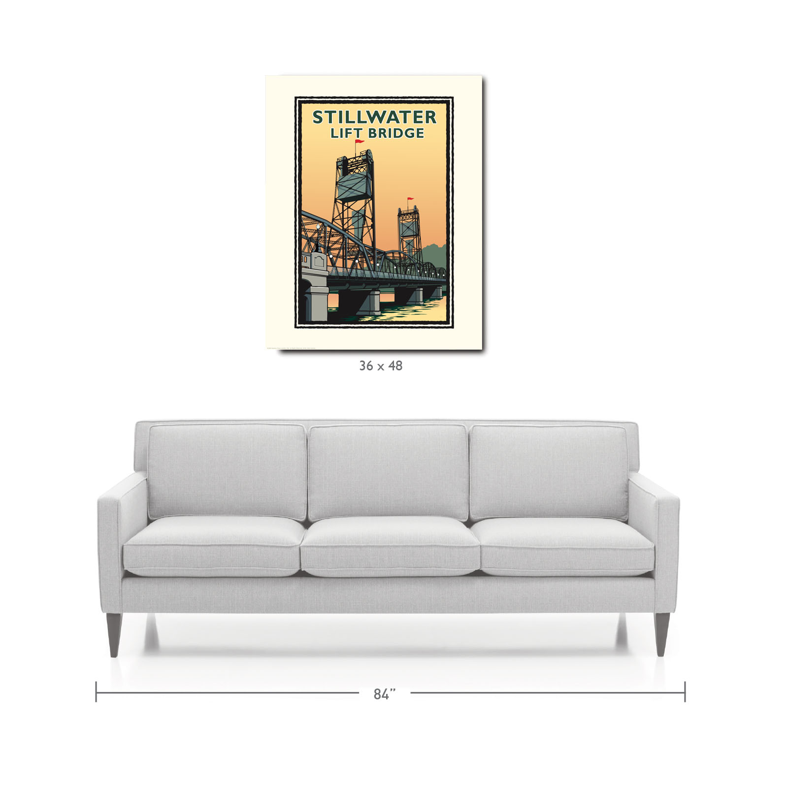Landmark MN | Stillwater Lift Bridge Day Art Print