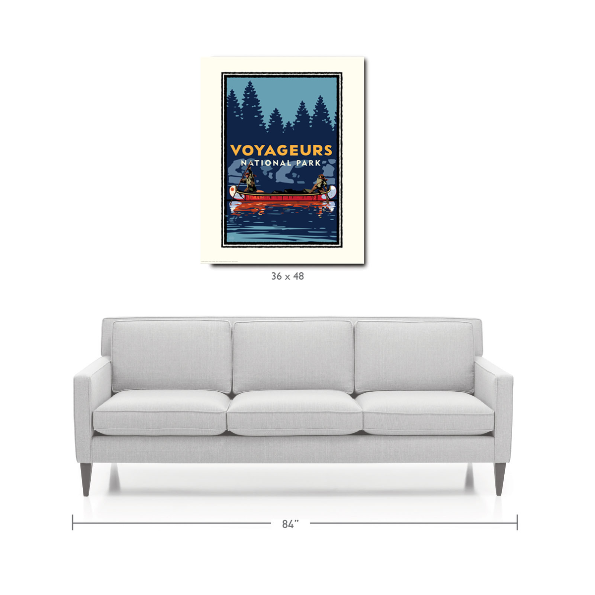 Landmark National Parks |  Voyageurs Canoe