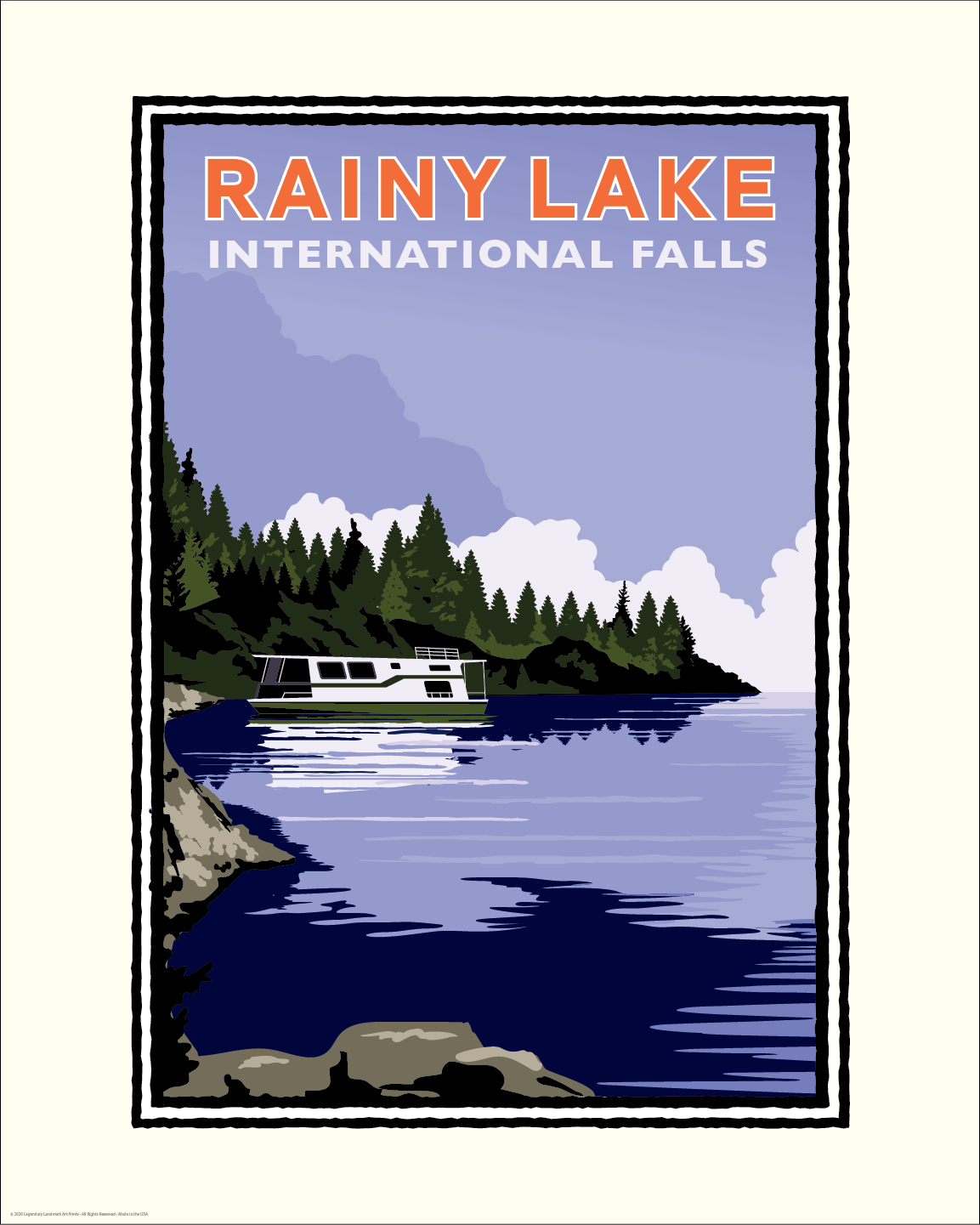 Rainy Lake International Falls — Minnesota Art Print