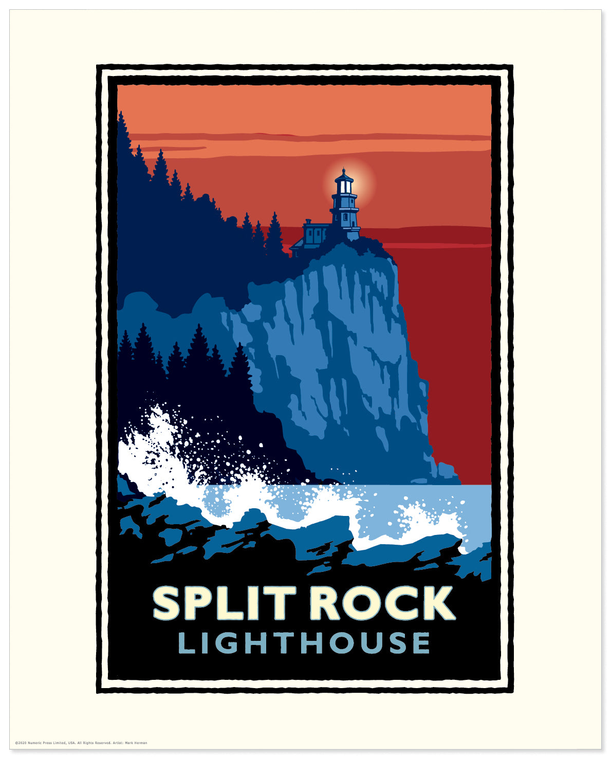 Landmark MN | Split Rock Lighthouse Red Weather North Shore