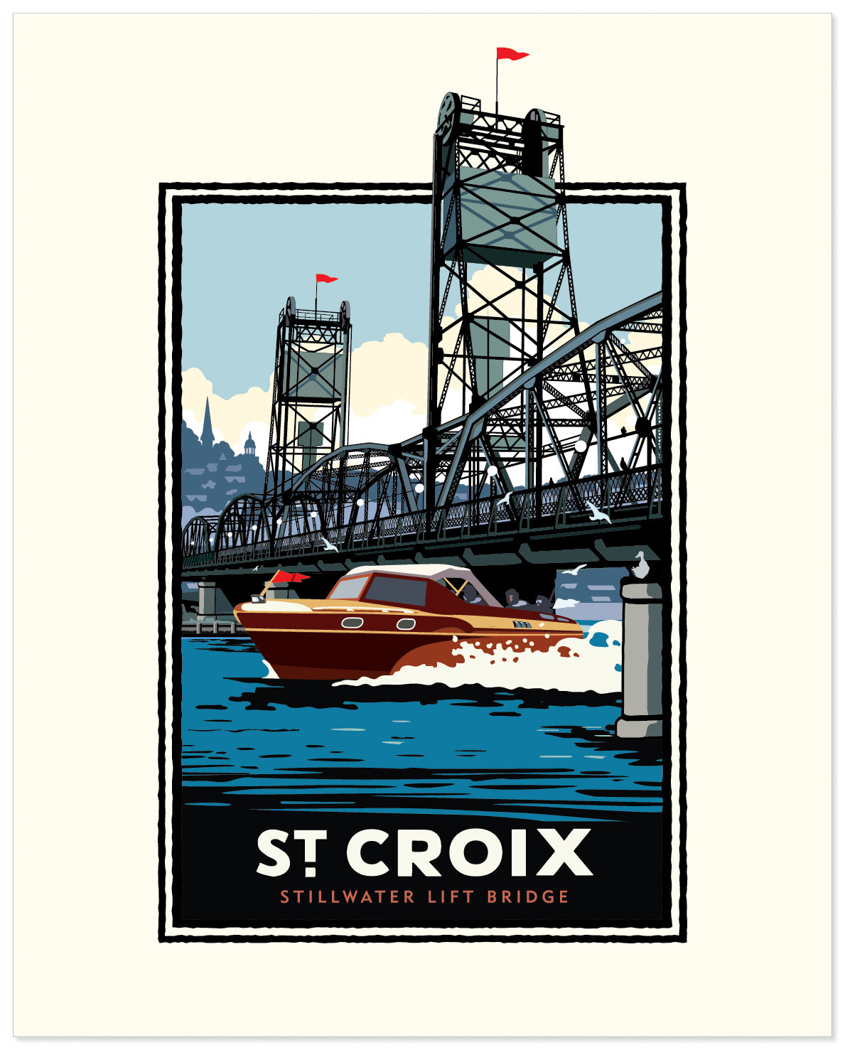 St. Croix River Boating — Minnesota Art Print