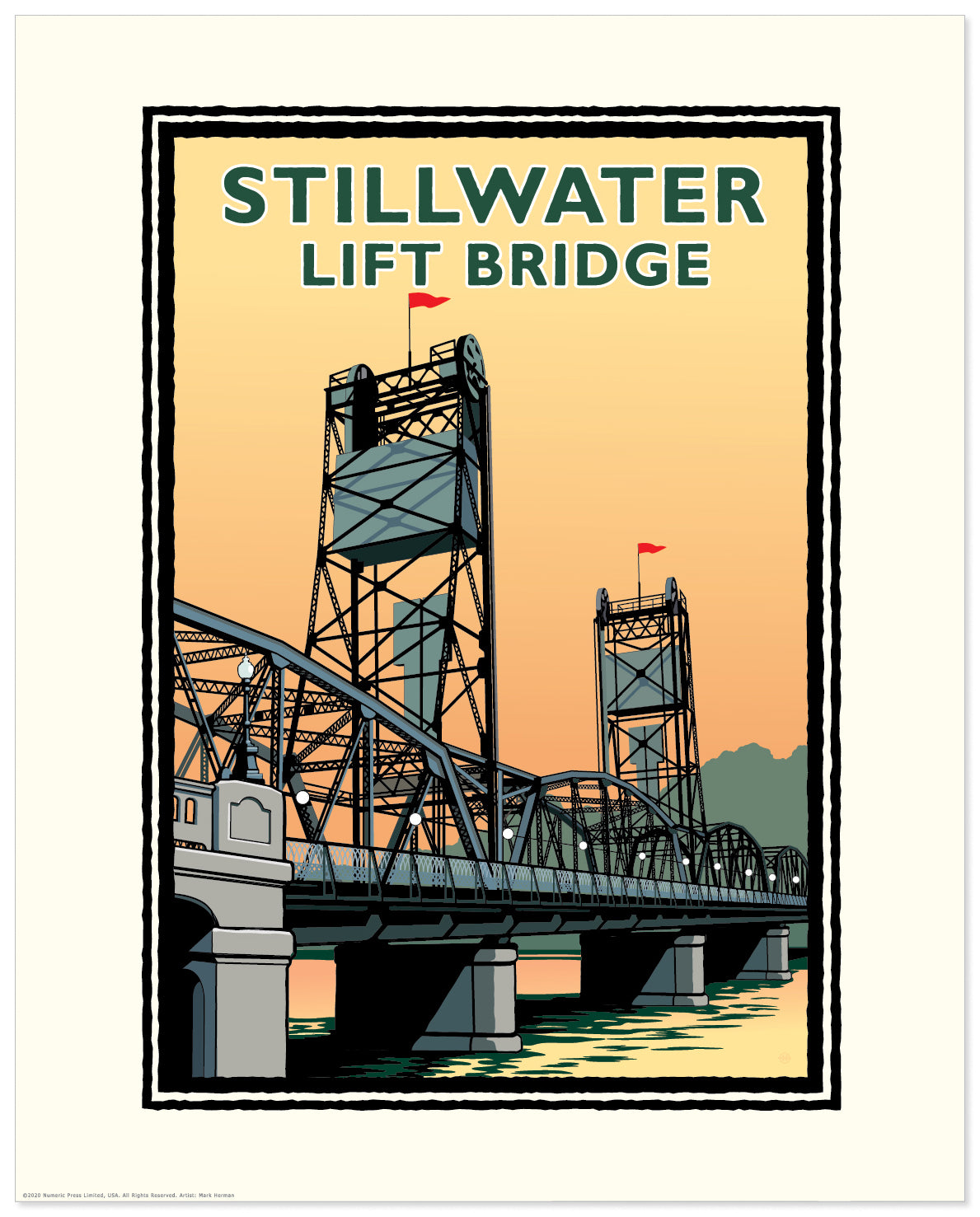 Landmark MN | Stillwater Lift Bridge Day Art Print