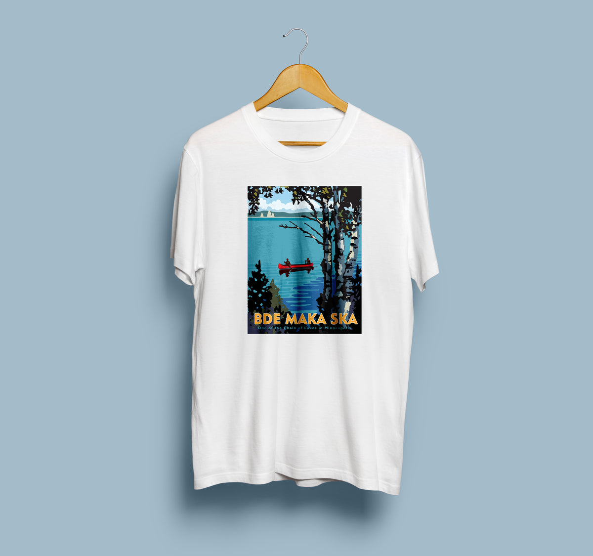 Landmark MN | Bde Maka Ska White Unisex T-Shirt