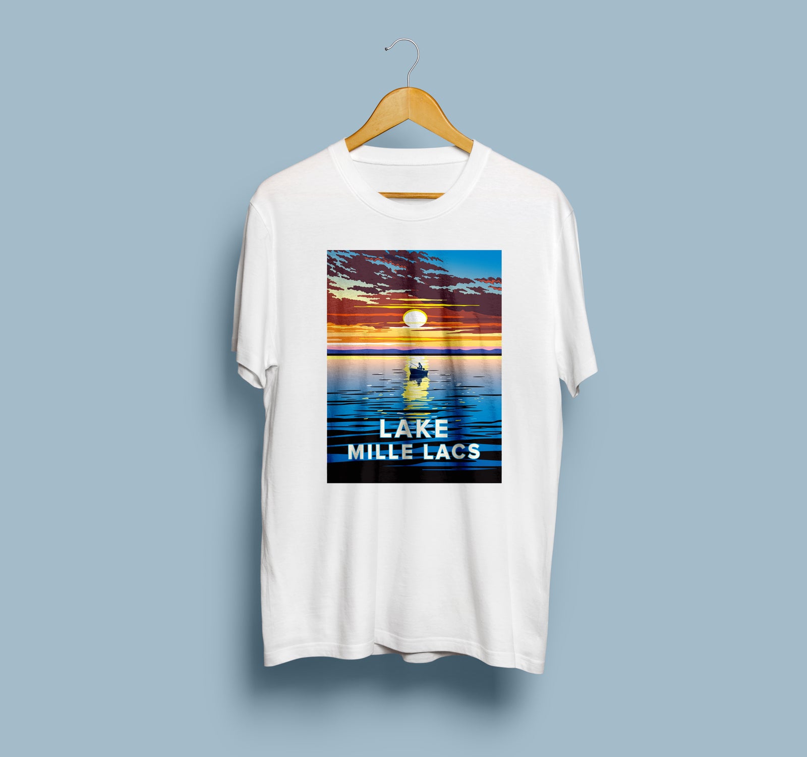 Landmark MN | Lake Mille Lacs White Unisex T-shirt