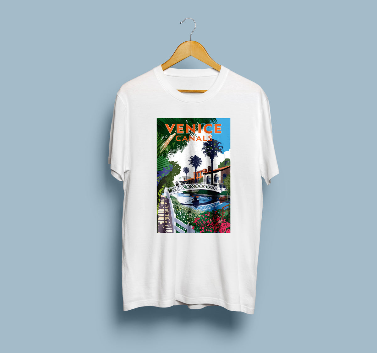 Landmark CA | Venice Canals White Unisex T-Shirt