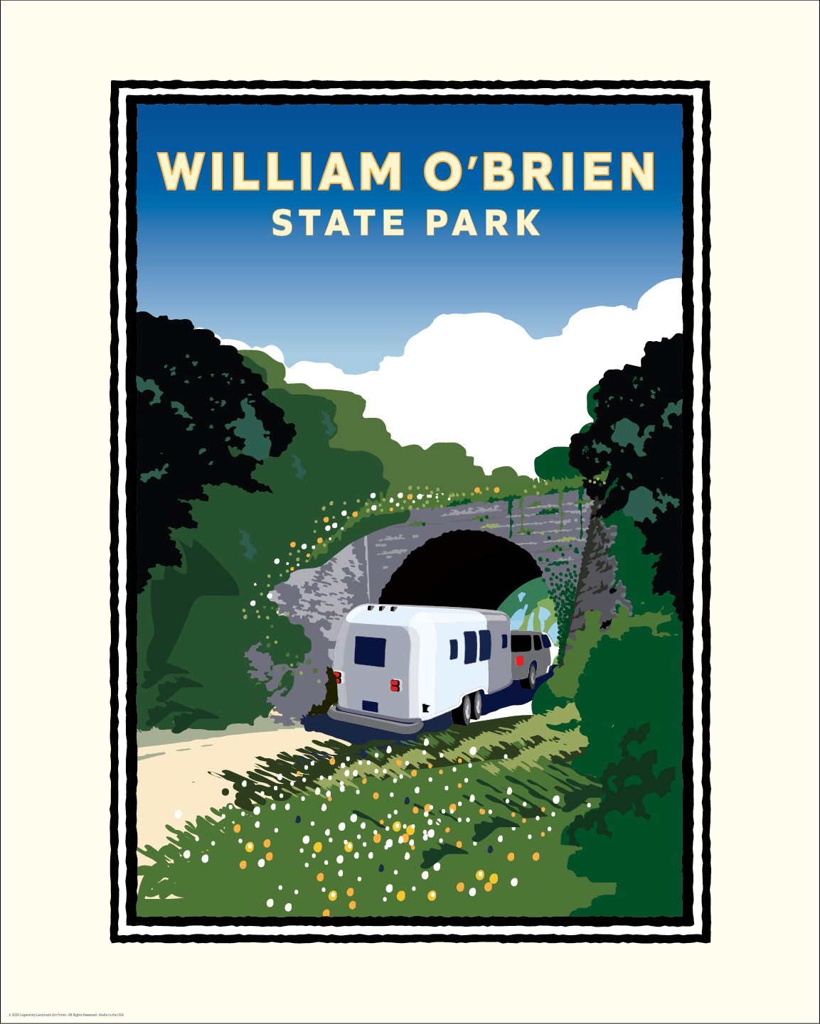 Landmark MN | William O&#39;Brien State Park Art Print