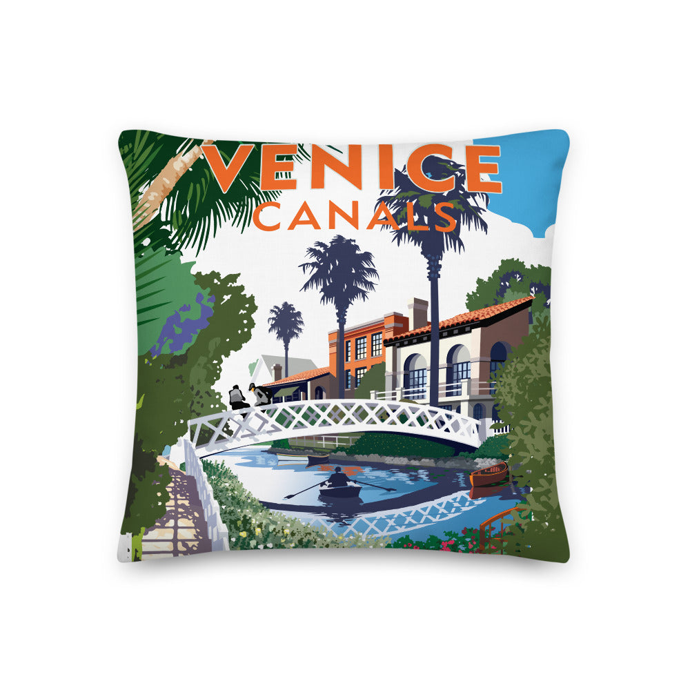 Landmark CA | Venice Canals Throw Pillow