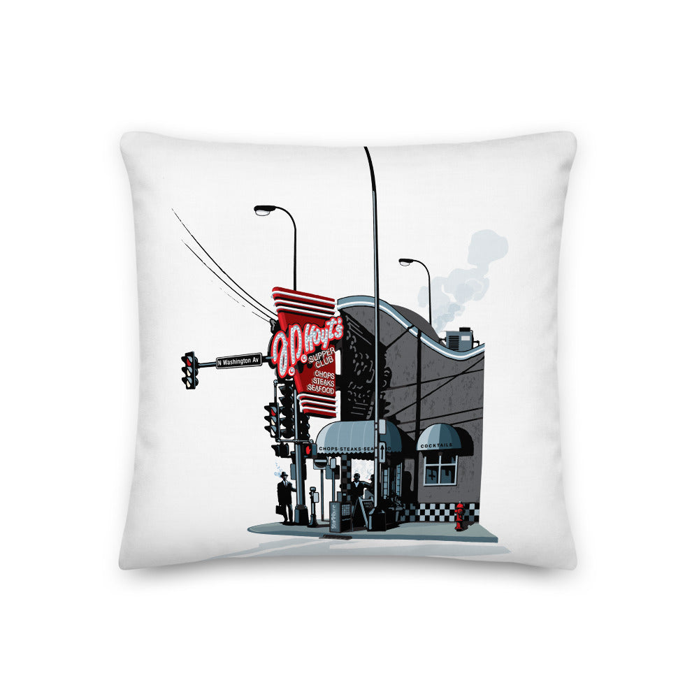 Landmark MN | JD Hoyt&#39;s Minneapolis Throw Pillow