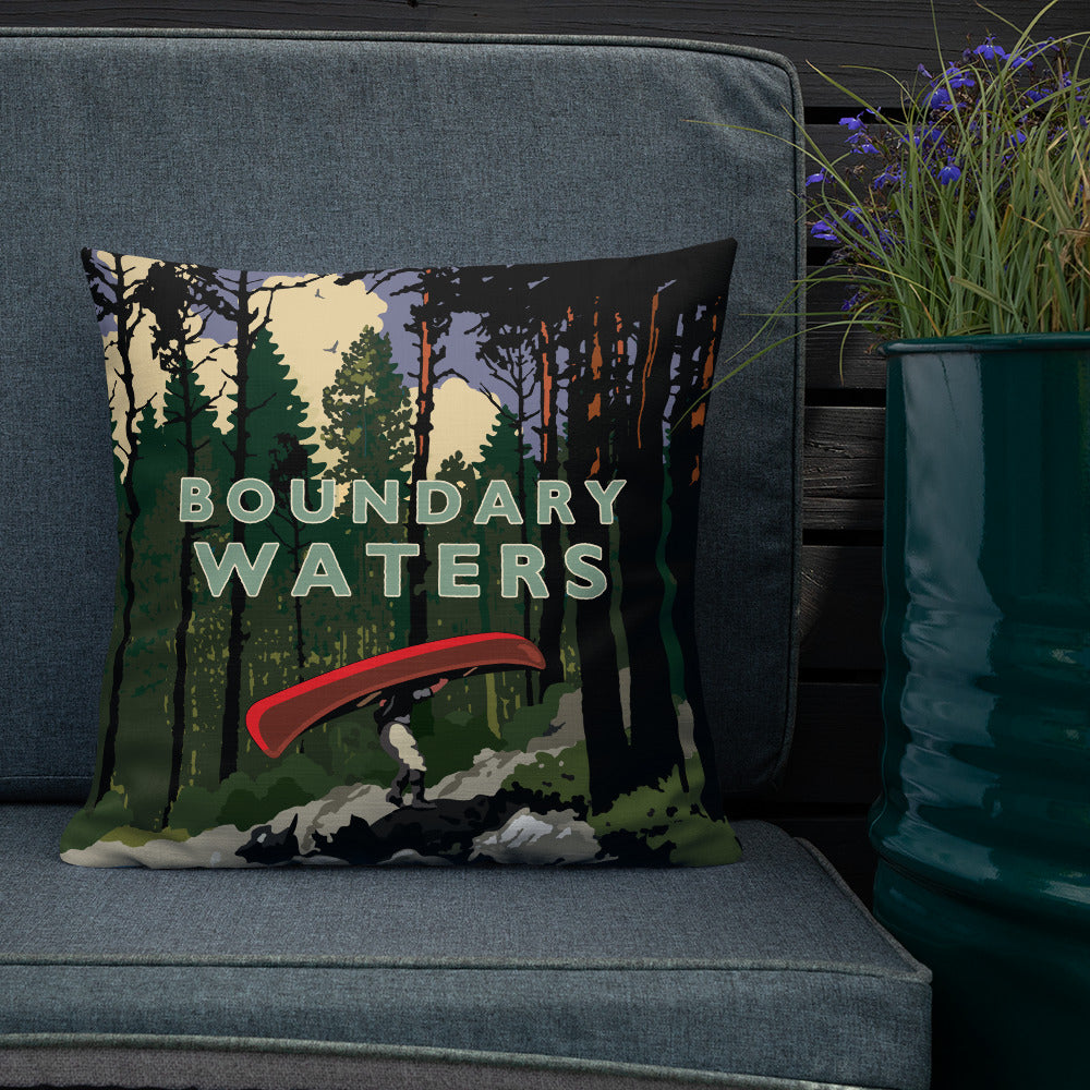 Landmark MN | Boundary Waters Portage Throw Pillow