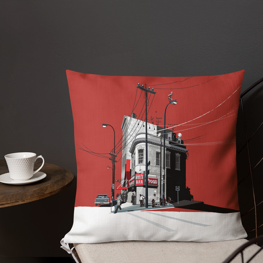 Landmark MN | Nye's Minneapolis Throw Pillow