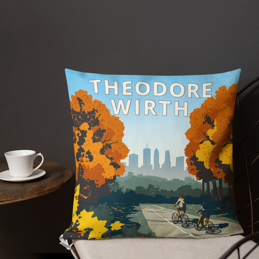 Landmark MN | Theodore Wirth Throw Pillow
