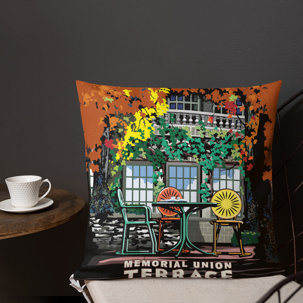 Landmark University | Memorial Union Terrace Throw Pillow
